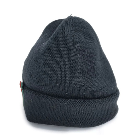 🏆💎💯 GUCCI Knit Cap Wool Black - Picture 3 of 9